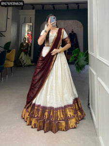 TRENDBUY Timeless Kalyani Poly Cotton Lehenga Choli with Georgette Dupatta