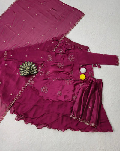 Trending 4-in-1 Designer Lehenga Choli for Festive Wear