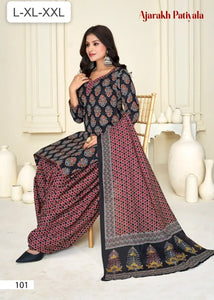 Handcrafted Indigo Blue Pure Cotton Ajrakh Print Ready-Made Salwar Suit Set