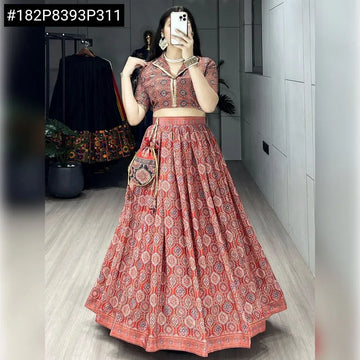 Trending Azarakh Print Lehenga - Elegant Festival Wear for Women