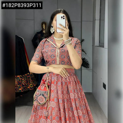 Trending Azarakh Print Lehenga - Elegant Festival Wear for Women