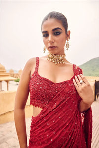 Trending Bollywood Sequins Saree - Heavy Embroidery for Festive Wear Women