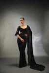 Trending Bollywood Sequins Saree - Heavy Embroidery Georgette for Wedding Season