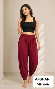 Trending Casual Afghani Pants - Heavy Rayon Comfort Wear for Women