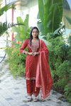 Trending Chanderi Cotton Kurti Set - Festive Wear with Dupatta | Sizes M-XXL