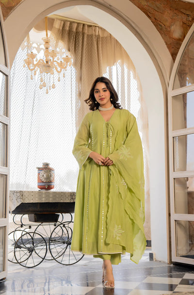 Trending Chanderi Silk Kurti Set - Festive Wear with Dupatta | Sizes S-XXL