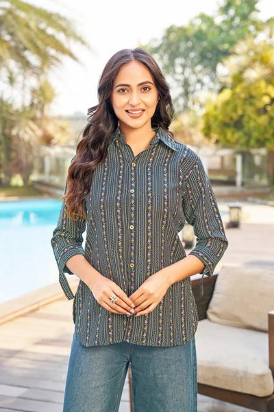Trending Chic Printed Poly Rayon Tops - Effortless Style & Breathable Comfort for Women