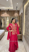 Trending Chinnon Silk Lehenga Set - Embroidered Festive Wear