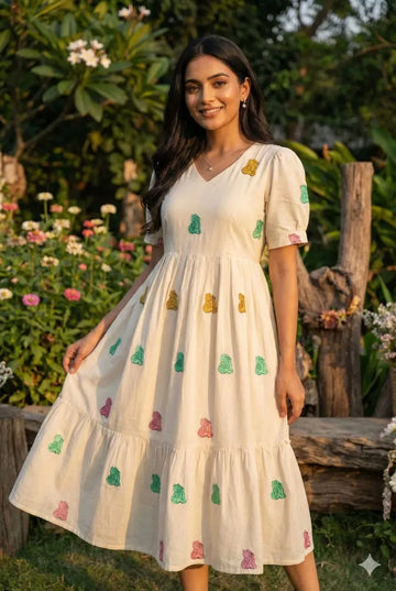 Trending Cora Cotton Maxi Dress - Breathable Comfort for Summer Chic