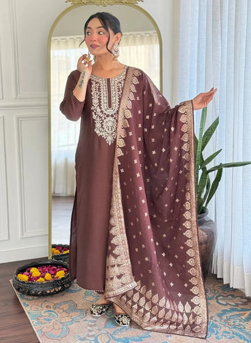 Trending Cotton Blend Kurti Set - Festive Wear with Dupatta | Sizes S-6XL