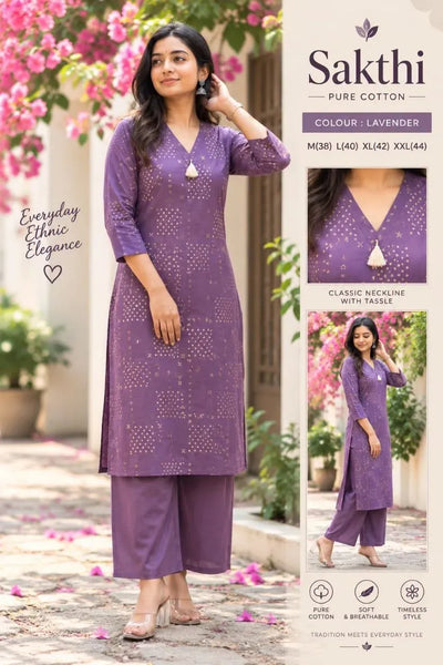 Trending Cotton Co-Ord Set - Comfortable Festive Wear with Pockets for Women
