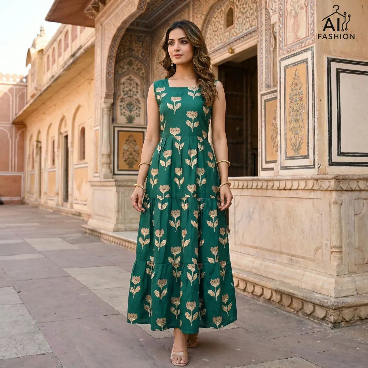 cotton floral maxi dress See it in action