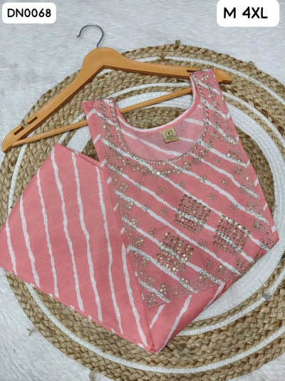 Trending Cotton Kurti - Designer Slub Fabric with Sequence Work for Women