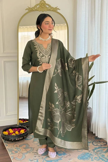 Trending Cotton Kurti Set - Festive Wear with Dupatta | Sizes S-6XL