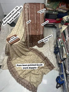 Trending Cotton Lawn Suit - Heavy Embroidered for Festive Wear