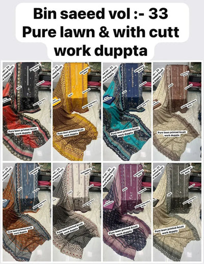 Trending Cotton Lawn Suit - Heavy Embroidered for Festive Wear