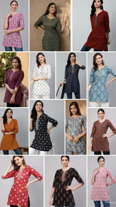 Trending Cotton Printed Tops - Versatile Regular & Office Wear for Women