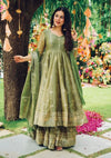 Exquisite Crunchy Silk Embroidered Sharara Suit - Ready-to-Wear Festive Salwar Kameez Set