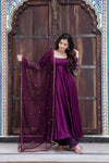 Trending Designer Gown - Upada Silk Heavy Work for Wedding Season