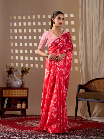 Trending Designer Printed Saree - Lightweight Soft Georgette for Women