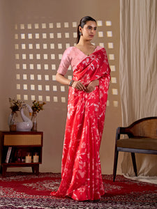 Trending Designer Printed Saree - Lightweight Soft Georgette for Women