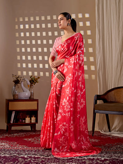 Trending Designer Printed Saree - Lightweight Soft Georgette for Women