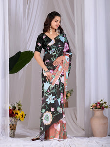 Trending Designer Printed Saree - Soft Georgette for Festive Elegance
