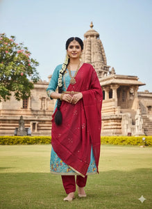 Trending Designer Suit - Intricate Embroidery for Festive Occasions & Parties