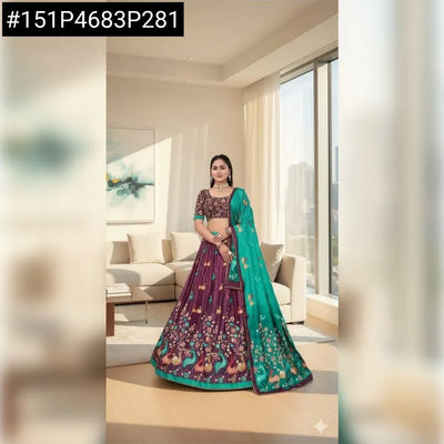 Trending Digital Print Lehenga - Vibrant Festive Wear for Women