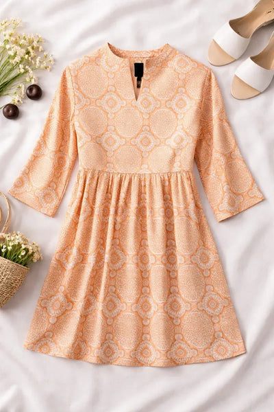 Trending Digital Print Short Kurti - Elegant Crepe Fabric for Festive Wear