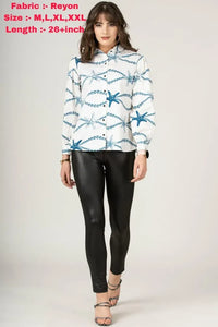 Trending Digital Print Western Top - Stylish Comfort for Women