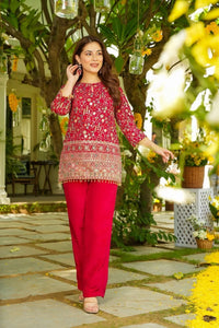 Trending Embroidered Crepe Silk Kurti Set - Monsoon Ready Fashion