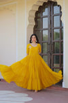 Trending Faux Blooming Gown - Exquisite Beads Work for Women