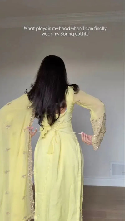 Trending Faux Georgette 3-Piece Kurti Set - Elegant Embroidery for Women