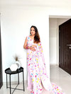 Trending Faux Georgette Saree - Digital Print & Sequence Work