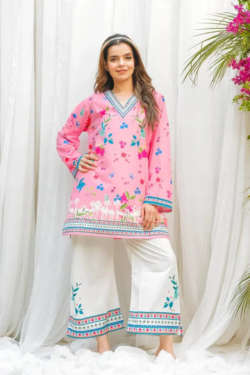 Trending Floral Print Reyon Kurti Set for Women