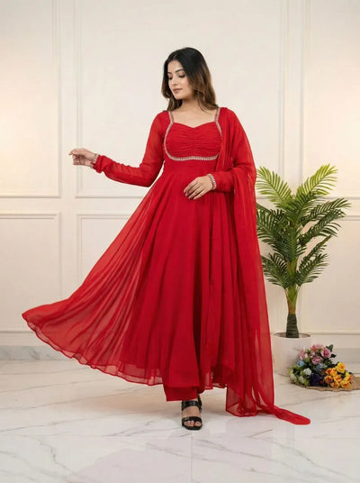 Trending Fox Georgette Gown - Stunning Party Wear for Women