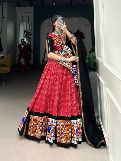 Trending Gamthi Work Lehenga Choli - Mirror Embellished Festive Wear for Women