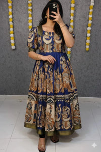 Trending Georgette Anarkali Gown - Elegant Printed Festive Wear for Women