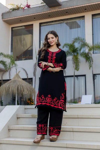 Trending Georgette Kurti Set - Embroidered Party Wear for Women