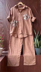 Trending Handcrafted Mulmul Cotton Patchwork Co-ord Set - Stylish for Women