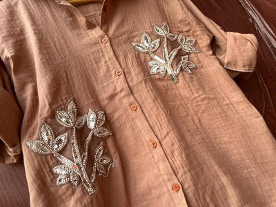 Trending Handcrafted Mulmul Cotton Patchwork Co-ord Set - Stylish for Women