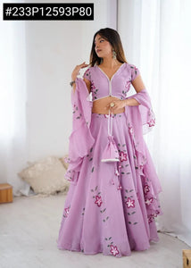 Trending Handpaint Lehenga Choli - Fully Stitched & Ready-to-Wear for Festive Celebrations