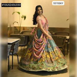 Trending Kalamkari Designer Lehenga Choli - Full Stitched for Women