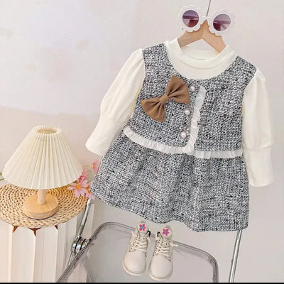 Trending Korean Cotton Frock - Stylish Party Wear for Toddler Girls