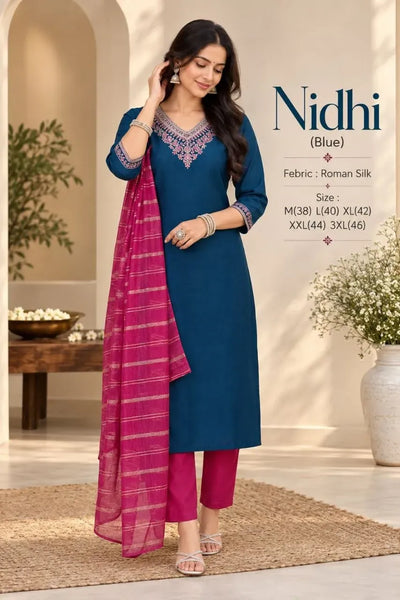 Trending Kurta Set - Designer Embroidered Suit for Festive Wear
