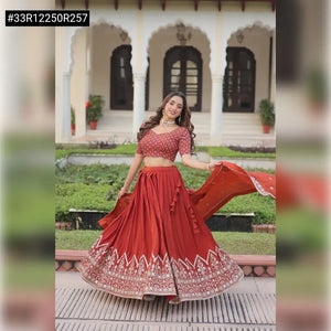 Trending Lehenga Choli - Sequins & Thread Embroidery for Women