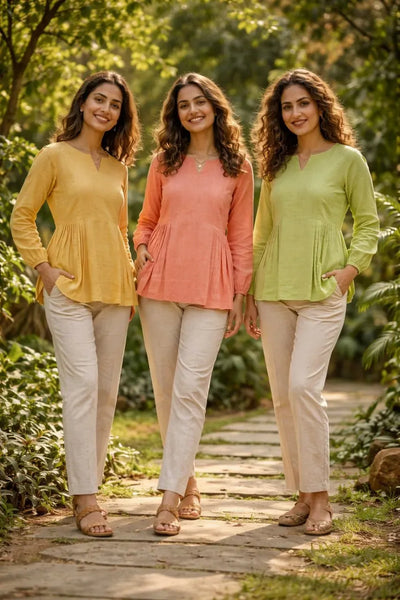 Trending Linen Cotton Co-ord Set - Lightweight Comfort for Women