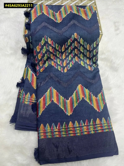 Trending Linen Jute Brasso Saree - All Over Weaving & Grand Pallu for Festive Events