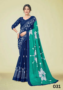 Trending Mal Cotton Printed Saree - Soft & Breathable Summer Wear